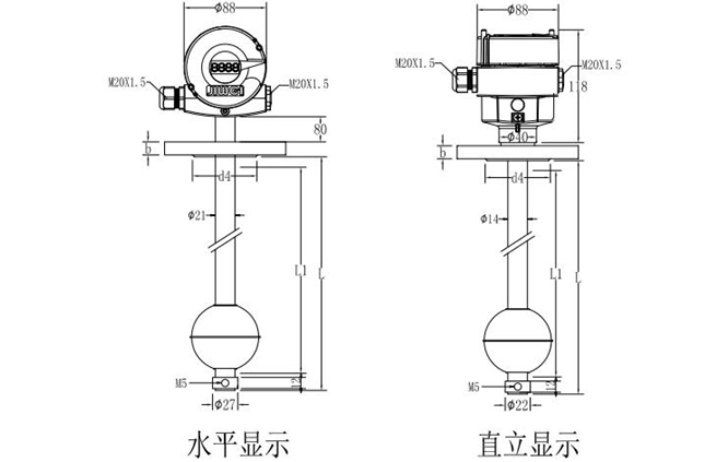 浮球液位計的技術(shù)參數(shù)和規(guī)格